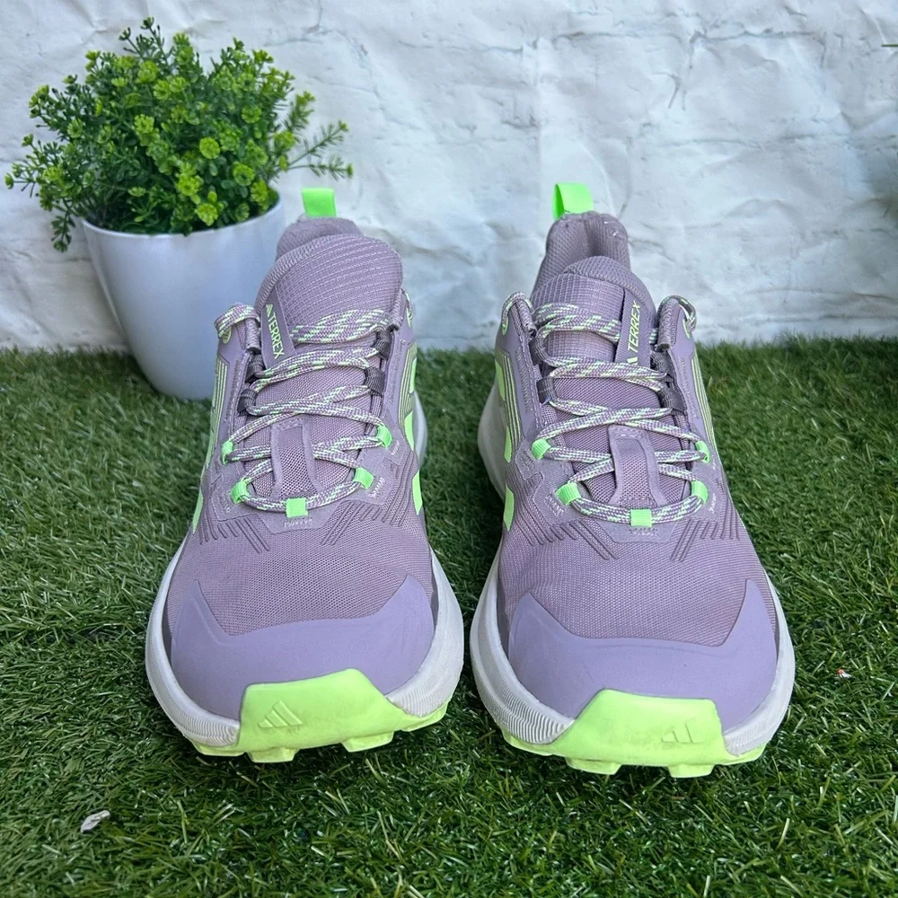 ADIDAS Terrex Free Hiker (Women) Fig/ Green Spark/ Charcoal 9.5 gently used